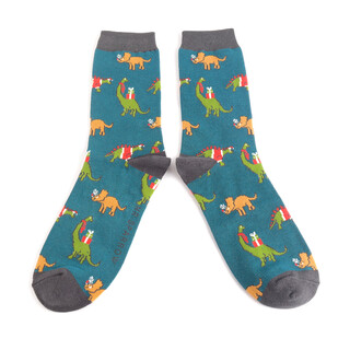 Mr Sparrow Jolly Jurassic Dinosaur Socks in Multi