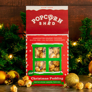 Popcorn Shed Christmas Pudding Gourmet Popcorn