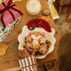 Ceramic Father Christmas Serving Bowl