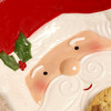 close of festive ceramic bowl