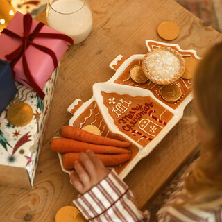 Ceramic Gingerbread House Platter