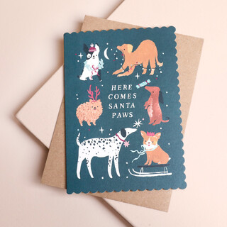 Sister Paper Co. Santa Paws Greetings Card