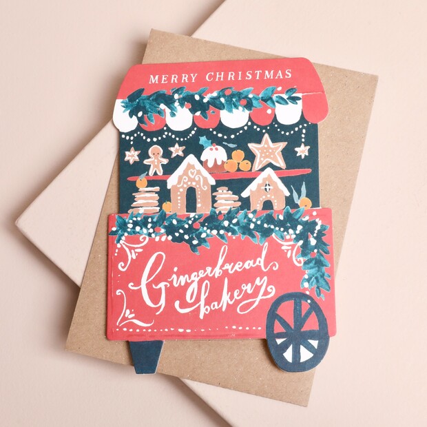 Sister Paper Co. Gingerbread Bakery Greetings Card
