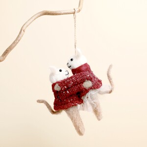 Felt Dancing Mice Hanging Decoration