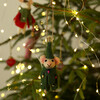 Felt Christmas tree mouse hanging decoration 