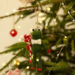 Felt Lollipop Frog Hanging Decoration
