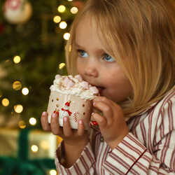 Small Ceramic Winter Wishes Festive Mug