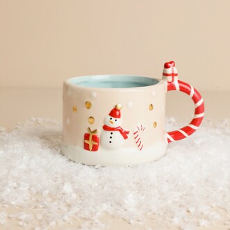 Small Ceramic Winter Wishes Festive Mug