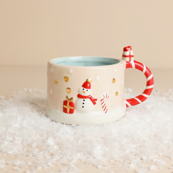 Small Ceramic Winter Wishes Festive Mug