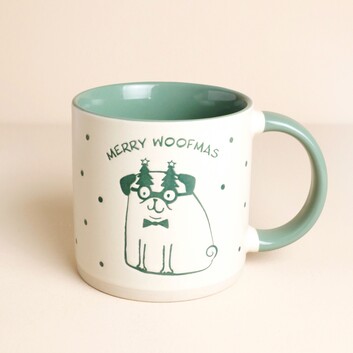 Ceramic Neutral Merry Woofmas Mug