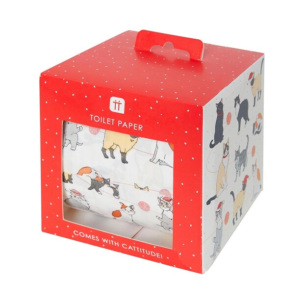 Talking Tables Festive Cat Toilet Roll