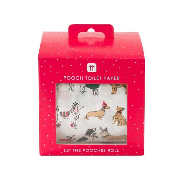 Talking Tables Festive Dog Toilet Roll