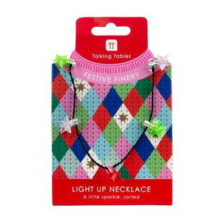 Talking Tables Light Up Christmas Necklace