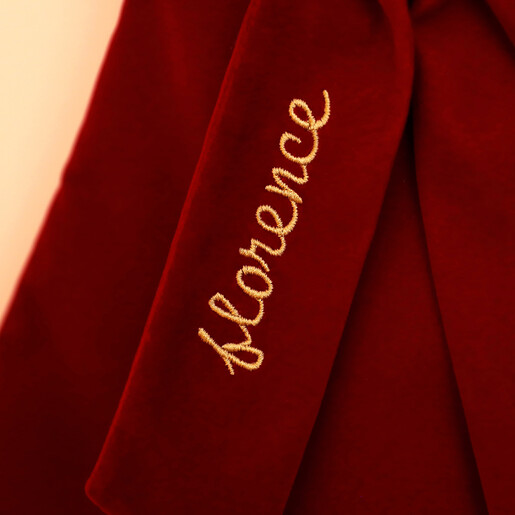 close up of name personalisation