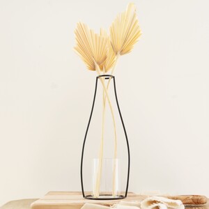 Black Tall Metal Silhouette Vase
