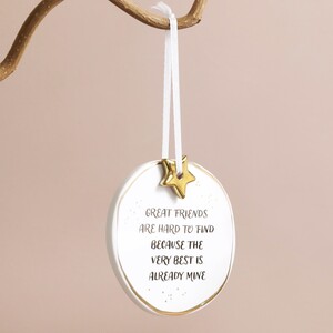 Great Friends Gold Starry Hanging Decoration