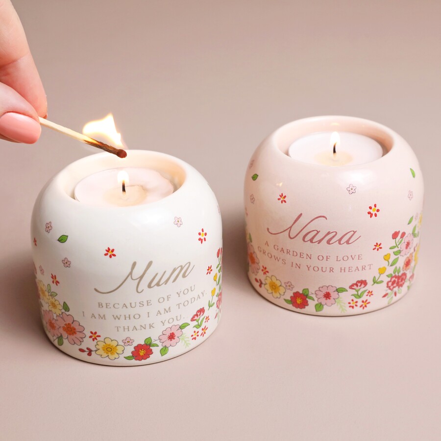 Mum Meaningful Word Candle Holder