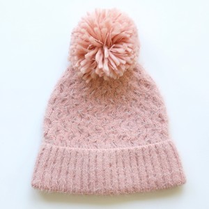 Pink Bobble Hat