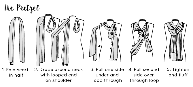 Six Ways to Tie a Scarf | Scarf Tying Guide | Lisa Angel